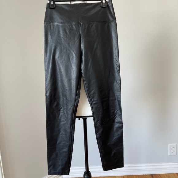 Boston Proper faux leather pull on pants size small rocker date night - Picture 11 of 14